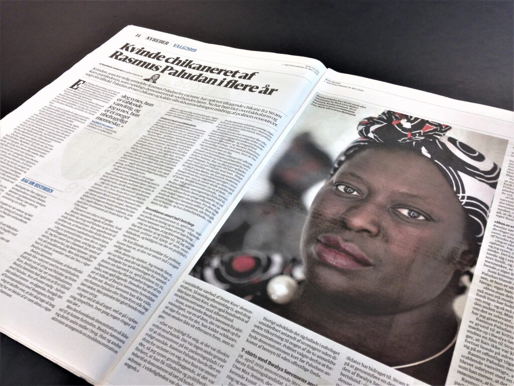 Berlingske Tidende bad om hjælp fra HovsaDeling, da avisen skulle skrive om Rasmus Paludans chikane mod en afrikansk-dansk kvinde. Foto: Jens Work Kristensen